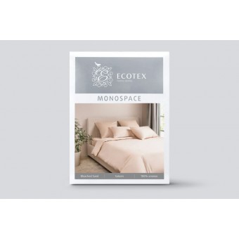 Комплект постельного белья         1,5 спальный из сатина        с наволочками 70х70 2 шт Однотонное Ecotex  