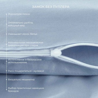 Комплект постельного белья         двуспальный из сатина        с наволочками 50х70 2 шт и с наволочками 70х70 2 шт Однотонное Ecotex