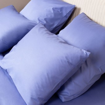 Комплект постельного белья         семейный из сатина        с наволочками 50х70 2 шт и с наволочками 70х70 2 шт Однотонное Ecotex  