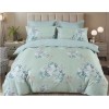 Комплект постельного белья евро из сатина с наволочками 50х70 2 шт Цветы Retrouyt