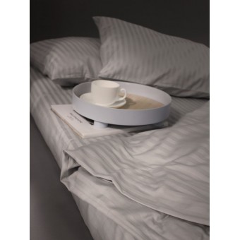 Комплект постельного белья         двуспальный из сатина-страйп        с наволочками 70х70 2 шт Однотонное Cotton Line  