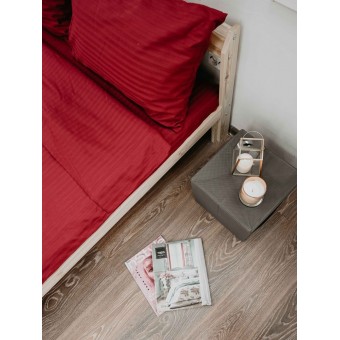 Комплект постельного белья         двуспальный из сатина-страйп        с наволочками 70х70 2 шт Однотонное Cotton Line  