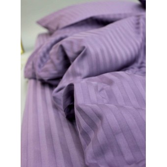 Комплект постельного белья         евро из сатина-страйп        с наволочками 70х70 2 шт Однотонное Cotton Line  