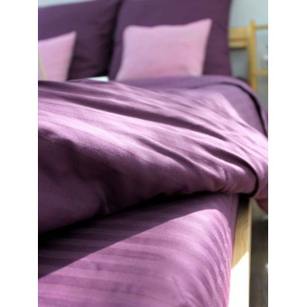 Комплект постельного белья         евро из сатина-страйп        с наволочками 70х70 2 шт Однотонное Cotton Line  