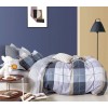 Комплект постельного белья евро из сатина с наволочками 50х70 2 шт и с наволочками 70х70 2 шт Клетка Retrouyt