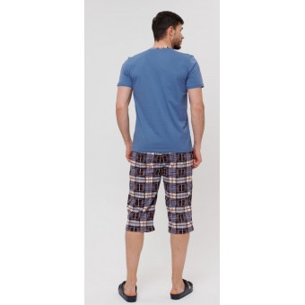 Костюм  мужской       из кулирки    футболка с бриджами