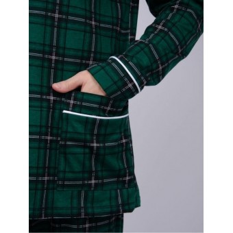 Пижама  мужская       из кулирки   на пуговицах рубашка с брюками