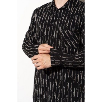 Пижама  мужская           рубашка с брюками