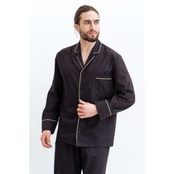 Пижама  мужская           рубашка с брюками