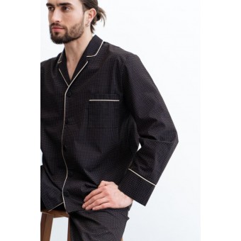 Пижама  мужская           рубашка с брюками