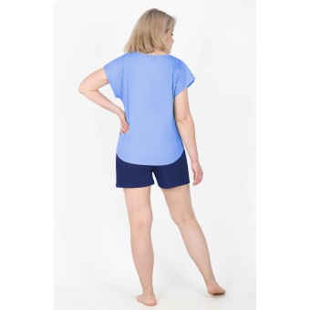 Пижама  женская       из кулирки    футболка с шортами   в ассортименте