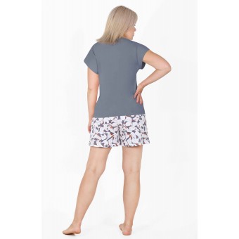 Пижама  женская       трикотажная    футболка с шортами