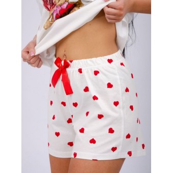 Пижама  женская       из кулирки    футболка с шортами        