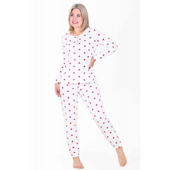 Пижама  женская       из кулирки    футболка с брюками