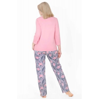 Пижама  женская       из кулирки    футболка с брюками