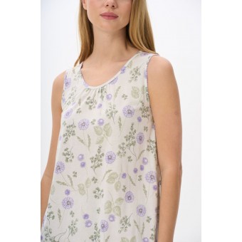 Пижама  женская       трикотажная    майка с шортами   бежевая