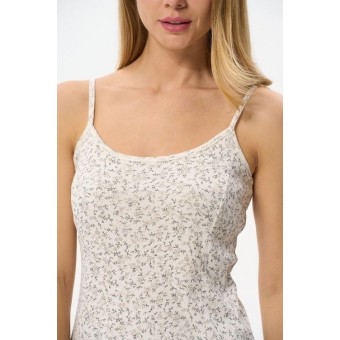 Пижама  женская       трикотажная    майка с шортами   Белый, Бежевый