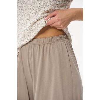 Пижама  женская       трикотажная    майка с шортами   Белый, Бежевый