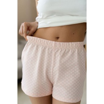 Пижама  женская       трикотажная    майка с шортами   Молочный