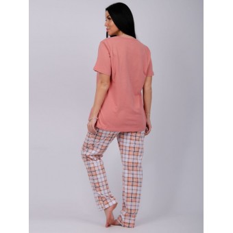 Пижама  женская       из кулирки    футболка с брюками
