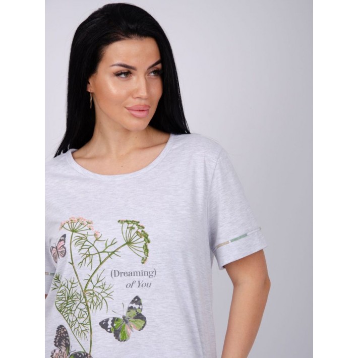 Пижама женская из кулирки футболка с брюками