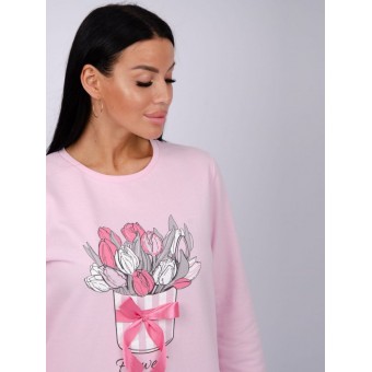 Пижама  женская       из футера    кофта с брюками