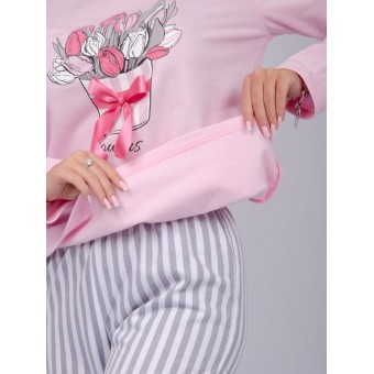 Пижама  женская       из футера    кофта с брюками