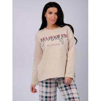 Пижама  женская       из футера    кофта с брюками