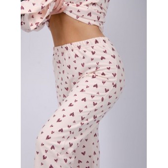 Пижама  женская       из футера    рубашка с брюками