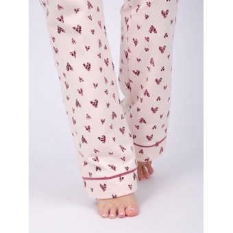 Пижама  женская       из футера    рубашка с брюками