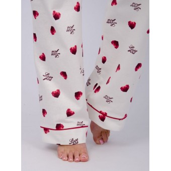 Пижама  женская       из футера    рубашка с брюками