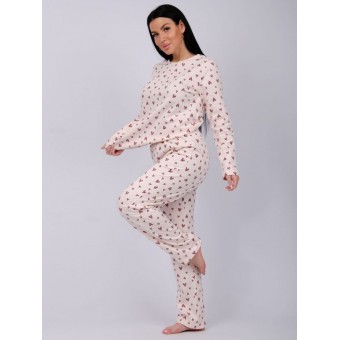 Пижама  женская       из футера    кофта с брюками