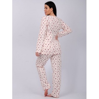 Пижама  женская       из футера    кофта с брюками