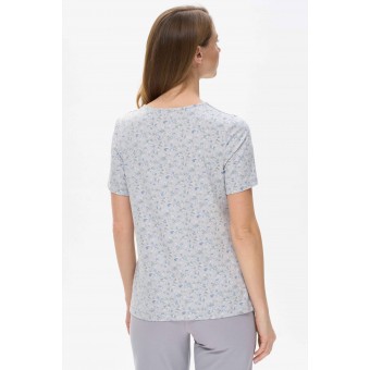 Блузка  женская       из вискозы       Светло-серый