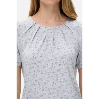 Блузка  женская       из вискозы       Светло-серый