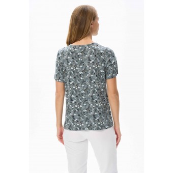 Блузка  женская       из вискозы       Серый