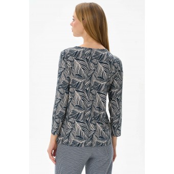 Блузка  женская       из вискозы       Серый