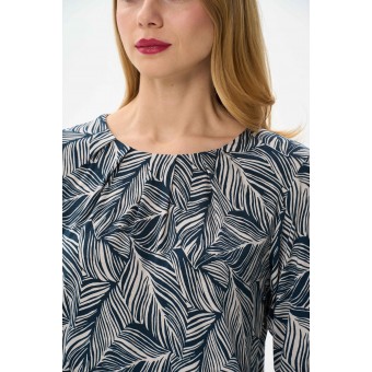 Блузка  женская       из вискозы       Серый