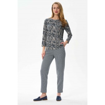 Блузка  женская       из вискозы       Серый