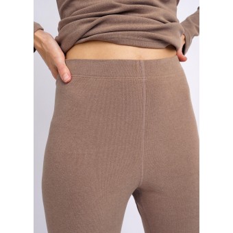 Лосины  женские       Рибана       коричневые