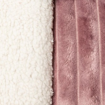 Плед     на кровать 150х220  1,5 спальный из микрофибры  400 г/м2     розовый  Полоска Marianna