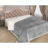 Плед кровать 150х220 1,5 спальный из микрофибры 440 г/м2 серый однотонный Marianna
