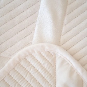 Покрывало     на кровать 160х230  1,5 спальное из фланели  150 г/м2     белое  однотонное Marianna