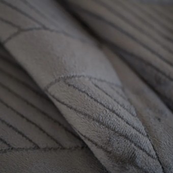 Покрывало     на кровать 160х230  1,5 спальное из фланели  150 г/м2     серое  однотонное Marianna