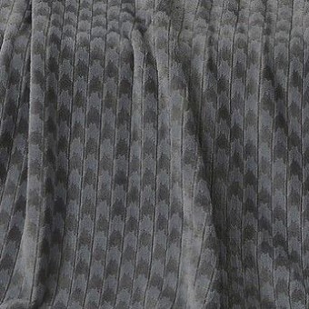 Плед     универсальный 150х200  1,5 спальный из велсофта  280 г/м2     серый  Однотонное, Орнамент Орионтекс