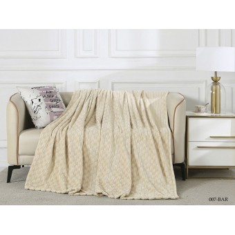 Плед     универсальный 150х200  1,5 спальный из велсофта  280 г/м2       Однотонное, Орнамент Орионтекс  