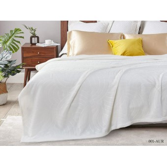 Плед     универсальный 150х200  1,5 спальный из велсофта  280 г/м2     белый  Однотонное, Орнамент Орионтекс  