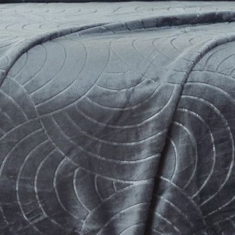 Плед     универсальный 150х200  1,5 спальный из велсофта  280 г/м2     голубой  Однотонное, Орнамент Орионтекс  