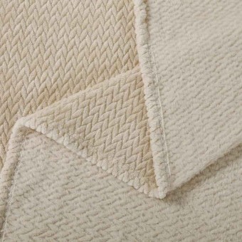 Плед     универсальный 150х200  1,5 спальный из велсофта  280 г/м2     бежевый  Однотонный, Орнамент Орионтекс  