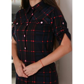 Халат  женский       из кулирки   на пуговицах  с рукавом 1/2